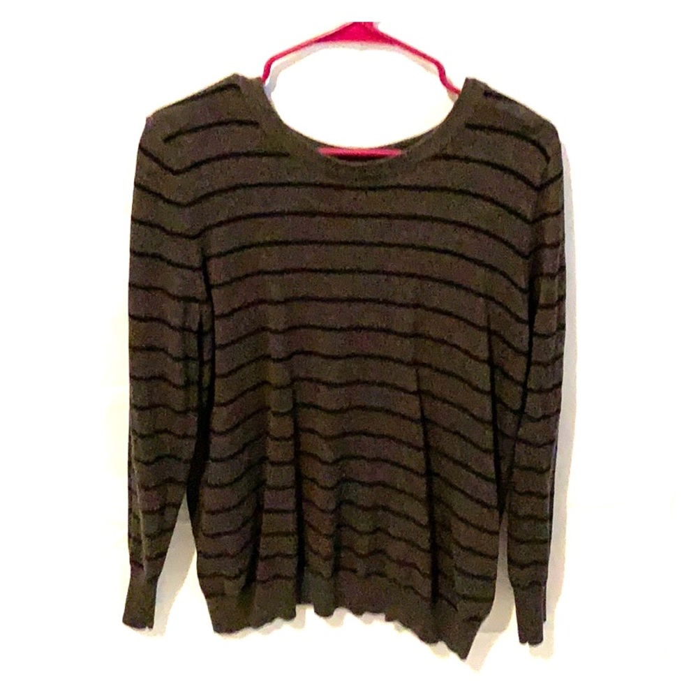 Pixley grey and black striped sweater
